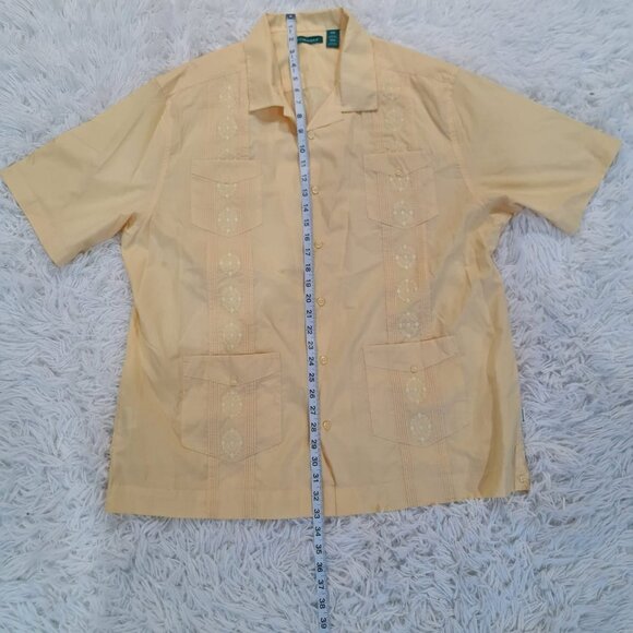 Cubavera Cuban Style Short Sleeve Button Down Shirt - Size XXL - Picture 5 of 7